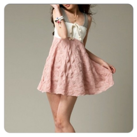 Dresses & Skirts - White and Pink Dress