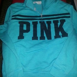 Vs pink half zip jacket