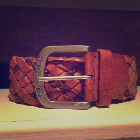 Abercrombie woven leather belt