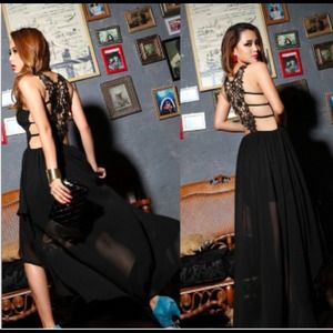 BRAND NEW Summer time dress with a cute back cut