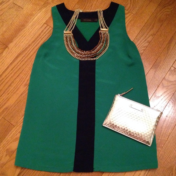 Express Size - Small -Emerald Top with Navy Accent