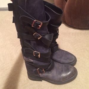 Steve Madden Shoes | Steve Madden Bryant Buckle Boots | Poshmark