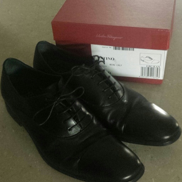 SALVATORE FERRAGAMO MEN'S BLACK SHOES