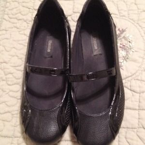 Black  leather Mary Janes