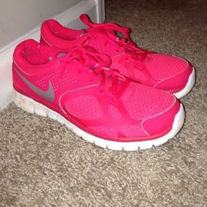 Hot pink nikes!