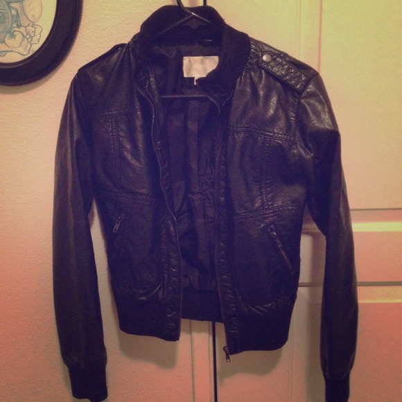 SMALL black motorcycle jacket