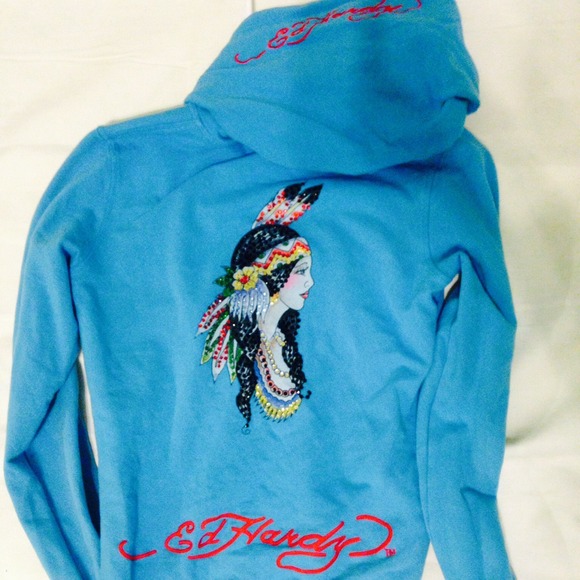 Ed Hardy Zip Up - Picture 2 of 2