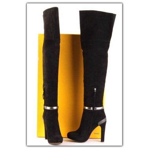FENDI Boots - Fendi Karl Lagerfeld Thigh High Boots