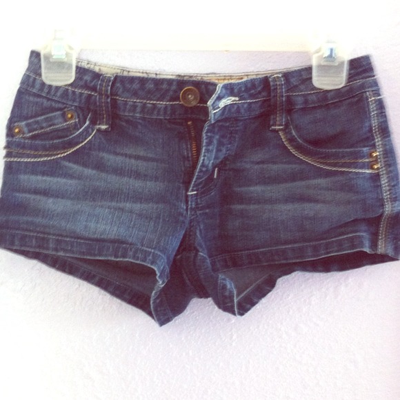 Dark blue jean shorts