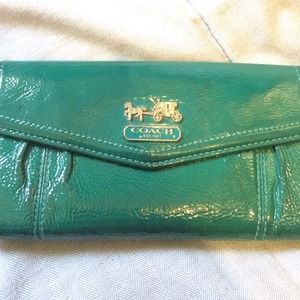 Green Coach Wallet