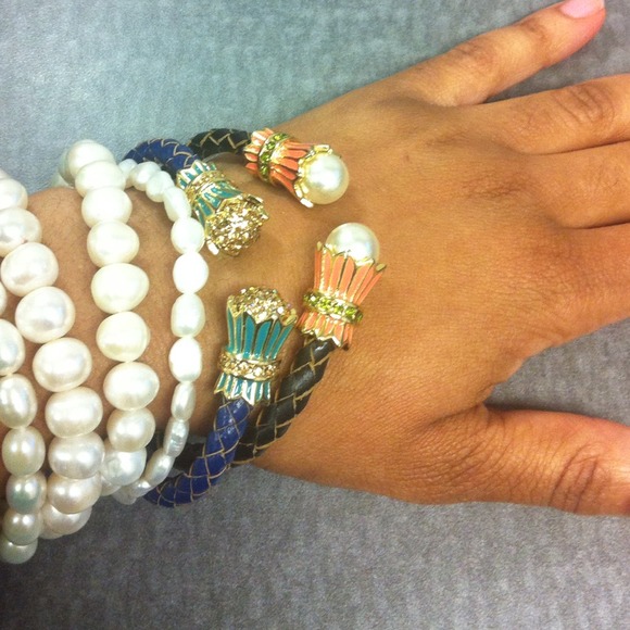 Sold..Unique set of leather bracelets - Picture 1 of 3