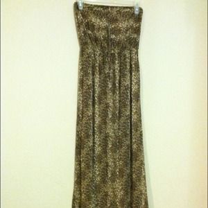 Cheetah maxi dress