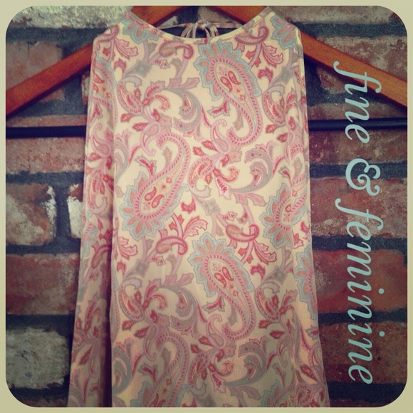 Silk paisley halter top