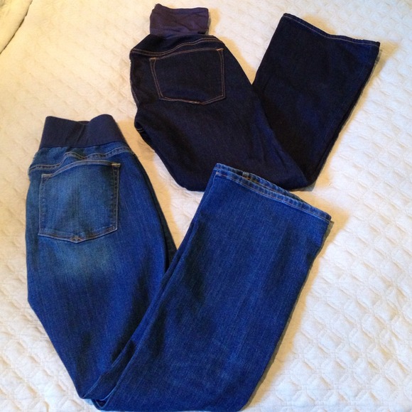 Two pair Gap maternity sexy boot cut jeans! - Picture 1 of 4