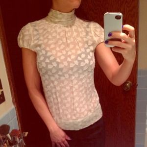 BCBG sheer top