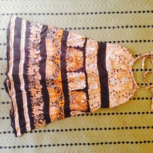 Halter dress, with built in bra pads.