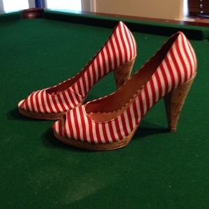 Michael Kors cork bottom heels!