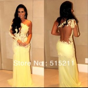 Yellow mermaid dress