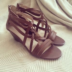 Strappy low heel boho sandal