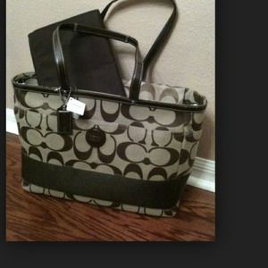 Coach signature diaper/laptop bag