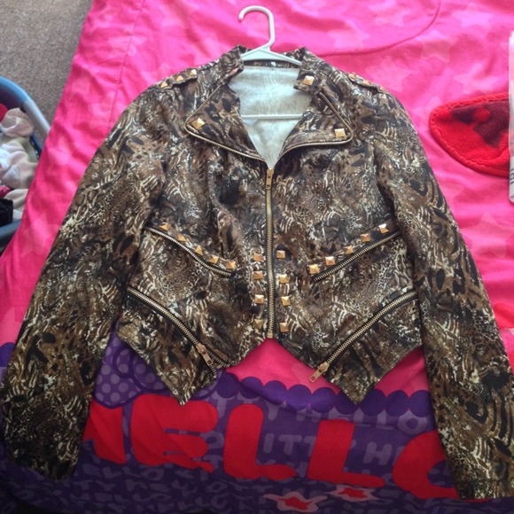 Animal print jacket