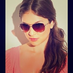 HOT!!!!  Guess gold aviators! Used1x with sleeve !