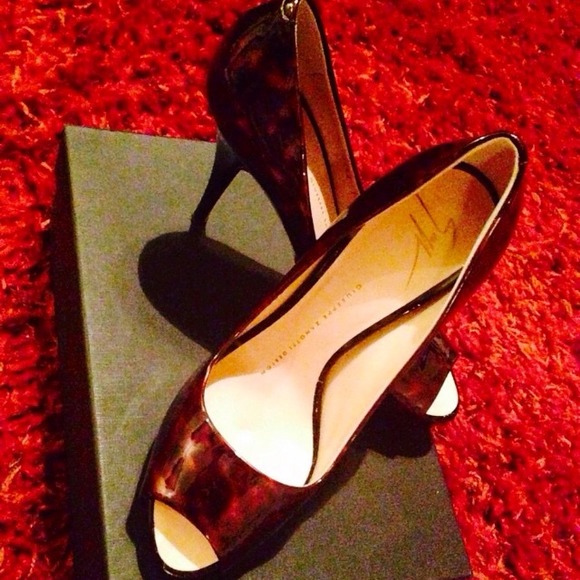 Authentic Giuseppe Brown Calf Sparkle Patent shoe - Picture 2 of 4