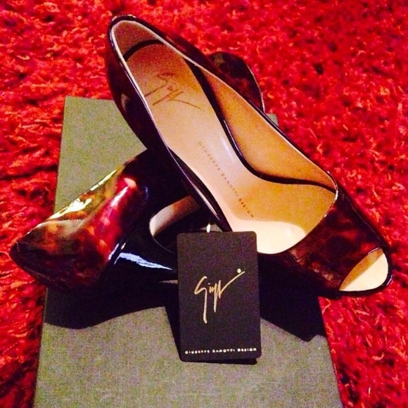 Authentic Giuseppe Brown Calf Sparkle Patent shoe - Picture 3 of 4