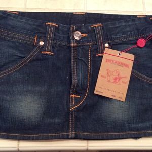 True Religion denim skirt PRICE REDUCED