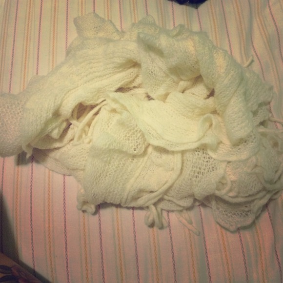 Cream scarf