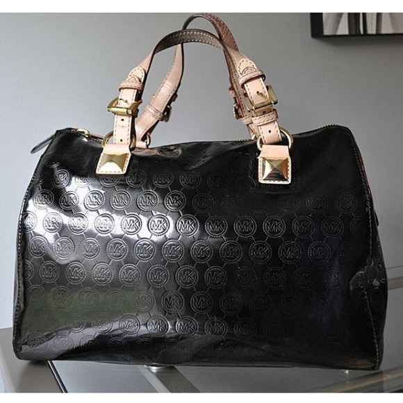 SOLD! Michael Kors Grayson monogram mirror satchel