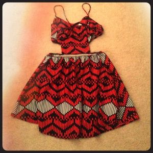 Unique cut out dress