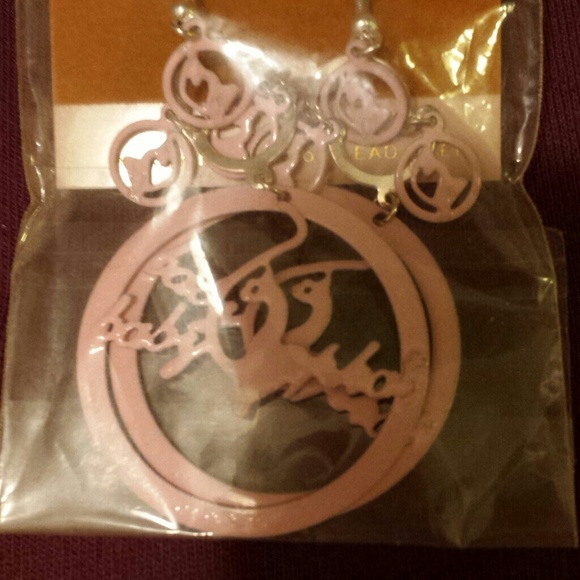 Pink phat dangle earrings