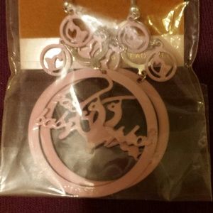 Pink phat dangle earrings