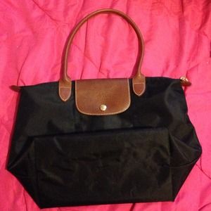 Authentic longchamp medium long handle tote