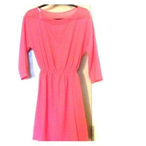 Hot pink spring dress