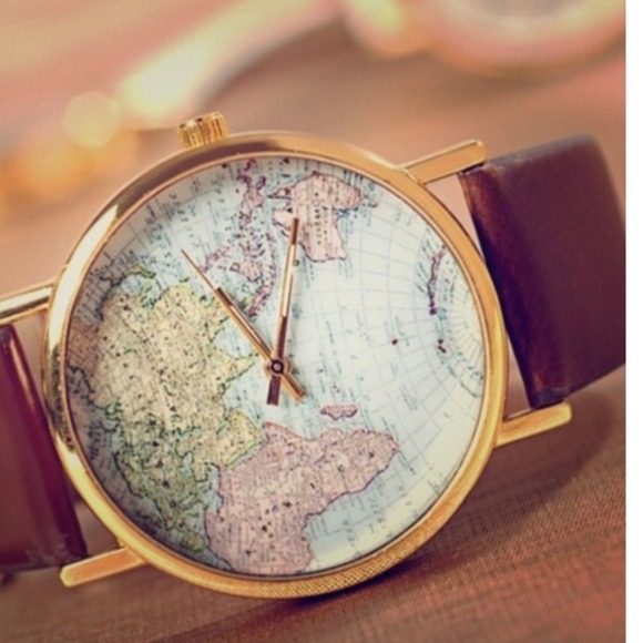 Accessories - 🎉HOSTPICK🎉 New faux leather band map watch