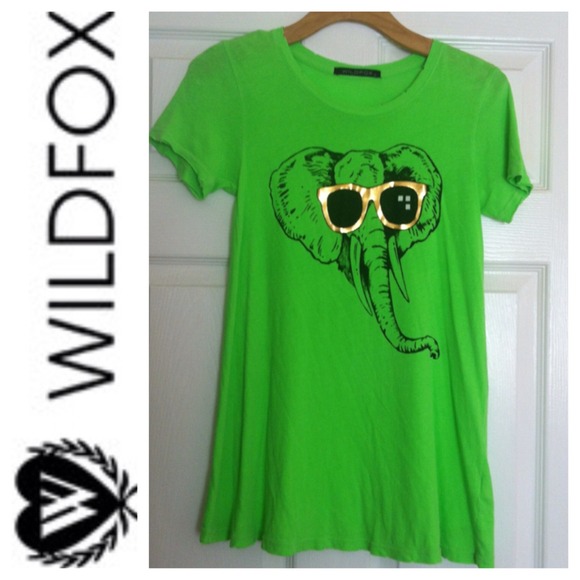 Wildfox elephant t shirt