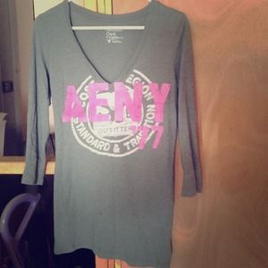 Grey American eagle half sleeved top🌻