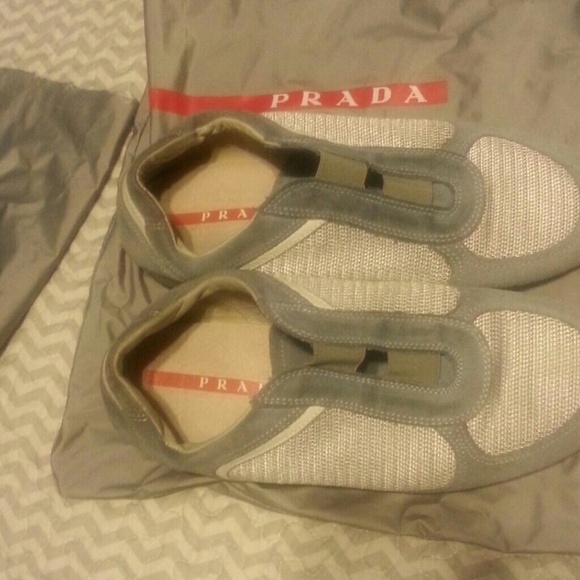 Prada slip on sneakers