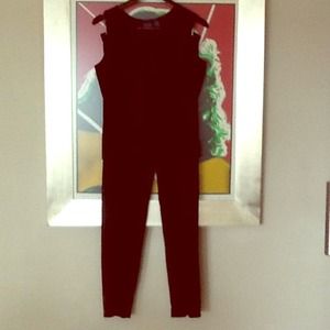 Burgundy Velvety 2-Piece Set