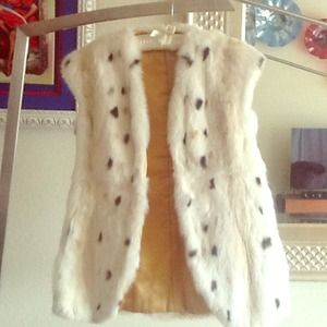 Vintage Rabbit Animal Print Vest