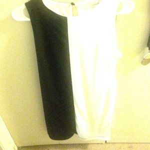 Black & White, sleeveless, dress.