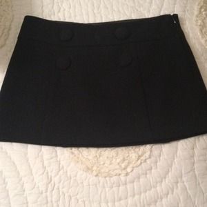 Black mini skirt