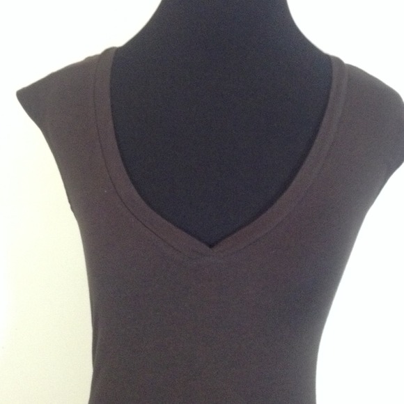 Theory Tissue T Shirt Dark Brown - Picture 2 of 3