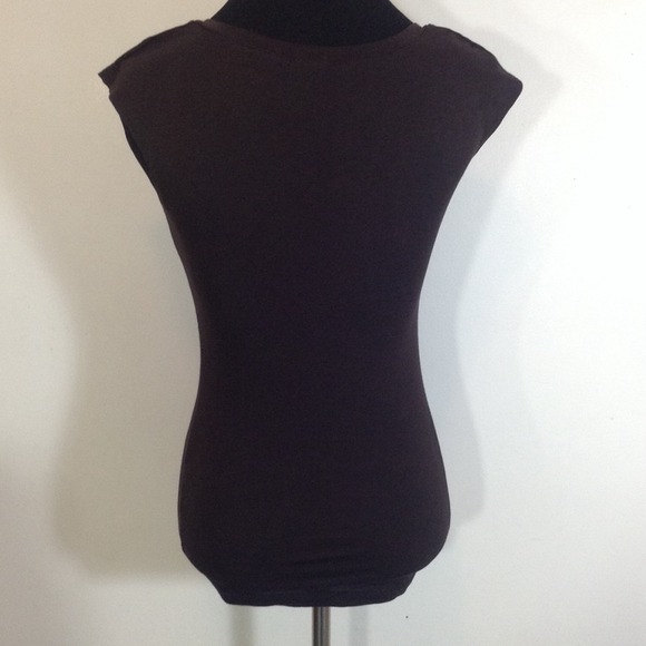 Theory Tissue T Shirt Dark Brown - Picture 3 of 3