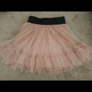 Blush Tulle Mini Skirt
