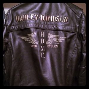 Harley Davidson Men's leather jacket.