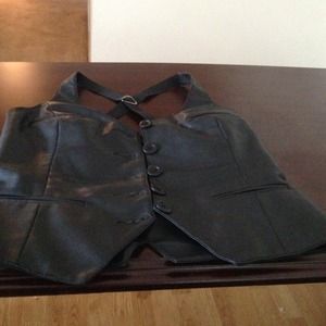 Leather vest