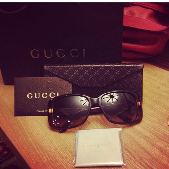 Gucci Brown Classic Sunglasses
